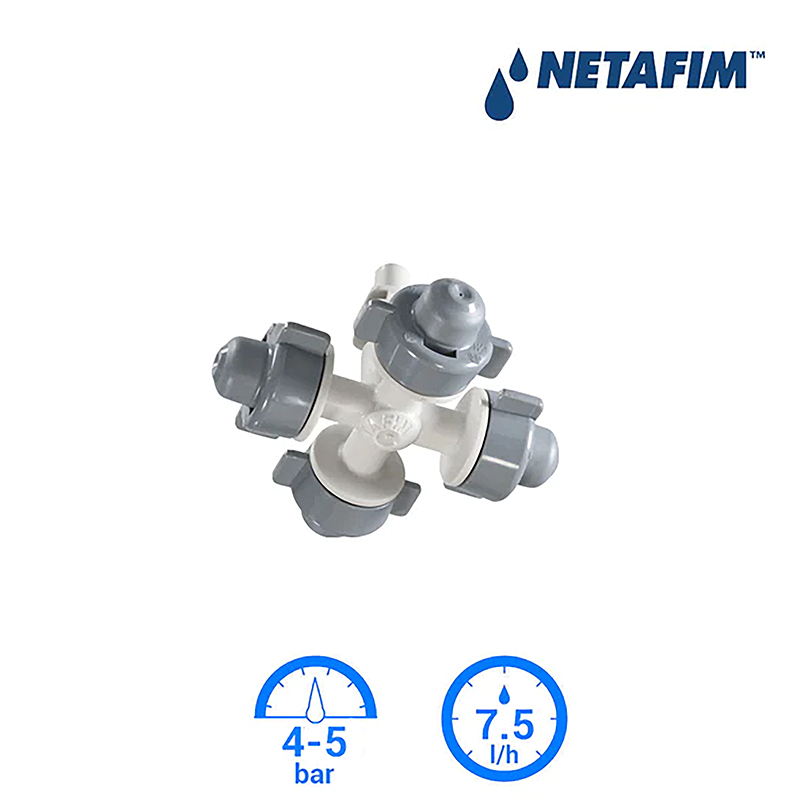 COOLNET™ PRO SİSLEME TAKIM 4*7,5 L/h 15cm SARKAÇLI1,5 BAR ÇEKVALFLİ SİSLEME TAKIMI (5 ADET)