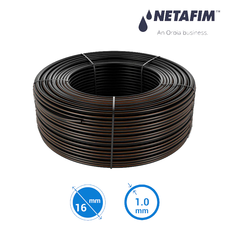 NETAFİM DRIPNET PC 16010 40 CM 2.00 LT (500 M) BASINÇ AYARLI YUVARLAK DAMLA SULAMA BORUSU