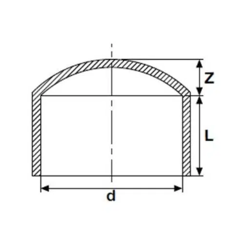 PVC YAPIŞTIRMA MUFLU KÖR TAPA ( Ø 125 ) ( 1 ADET )